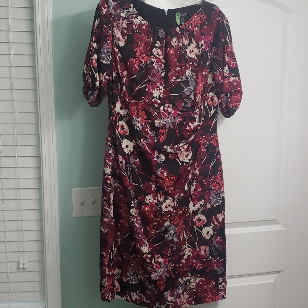 Beautiful abstract flower print dress